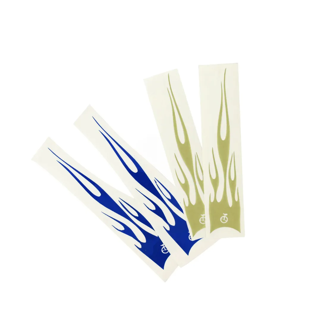 UDC Unicycle Flame Decal Sticker 2pk