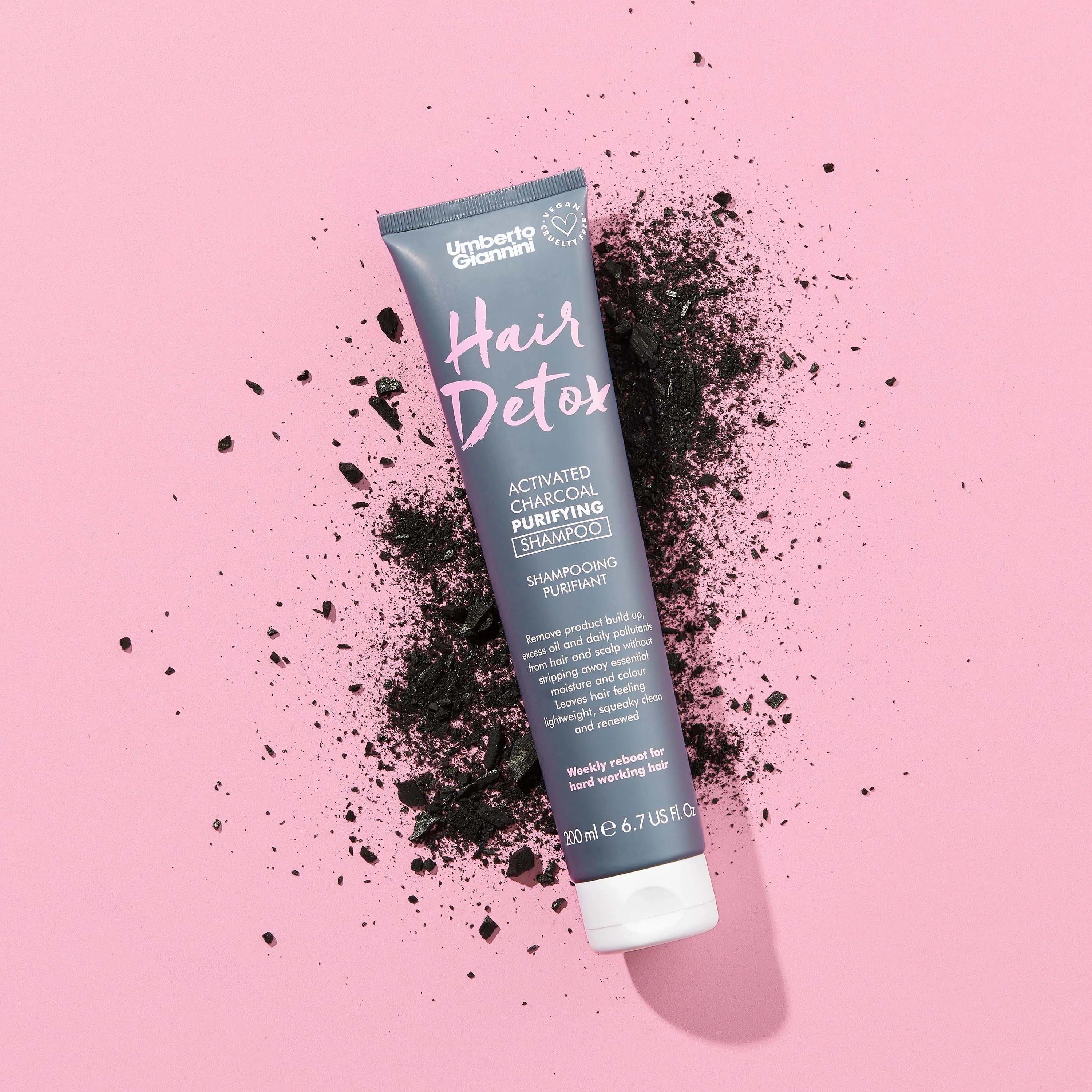 Umberto Giannini Hair Detox Activated Charcoal Purifying Shampoo 200ml
