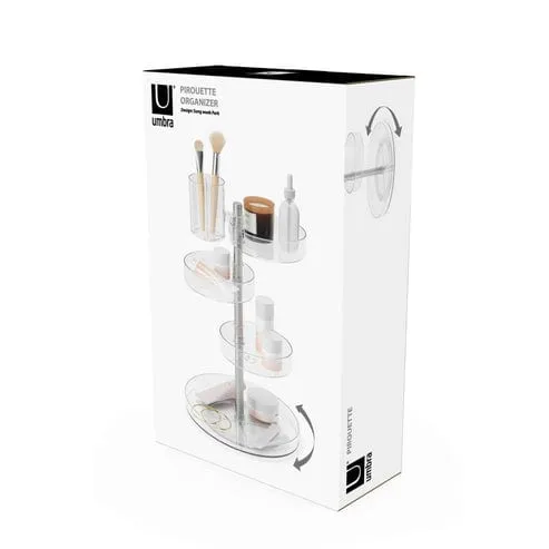 Umbra Pirouette Organizer Clear & Nickle UMB1015097239