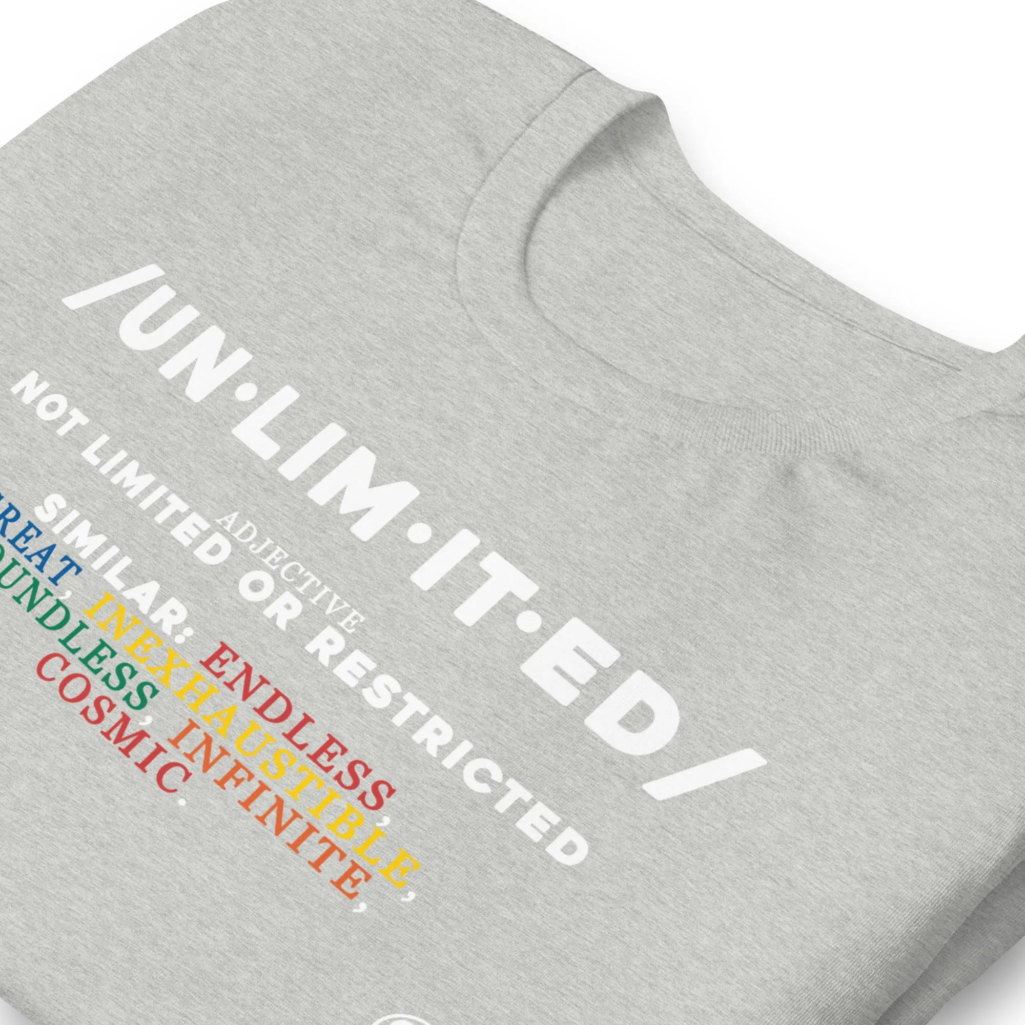 Unlimited Definition Colorful - Short-Sleeve Staple Unisex T-shirt