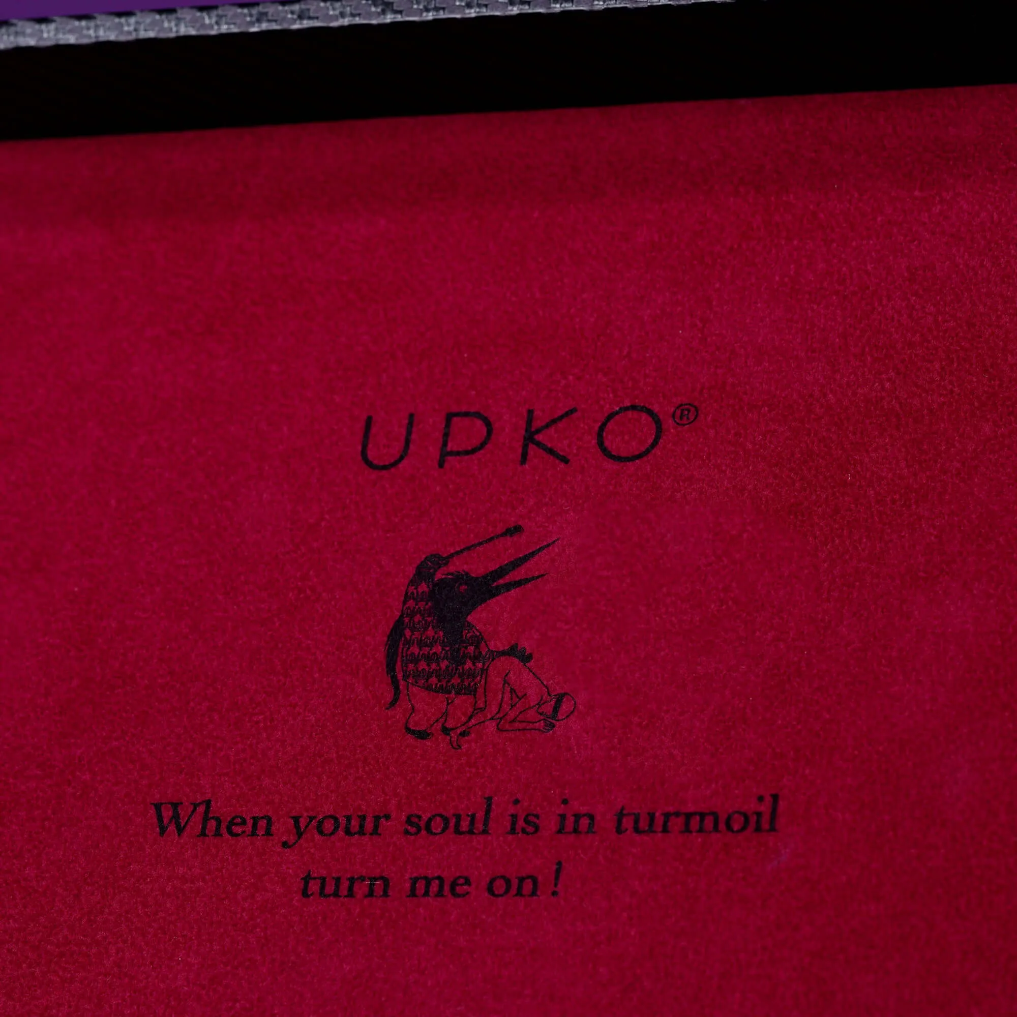 UPKO Luxury Italian Leather Bondage Tools Set with Case - Red