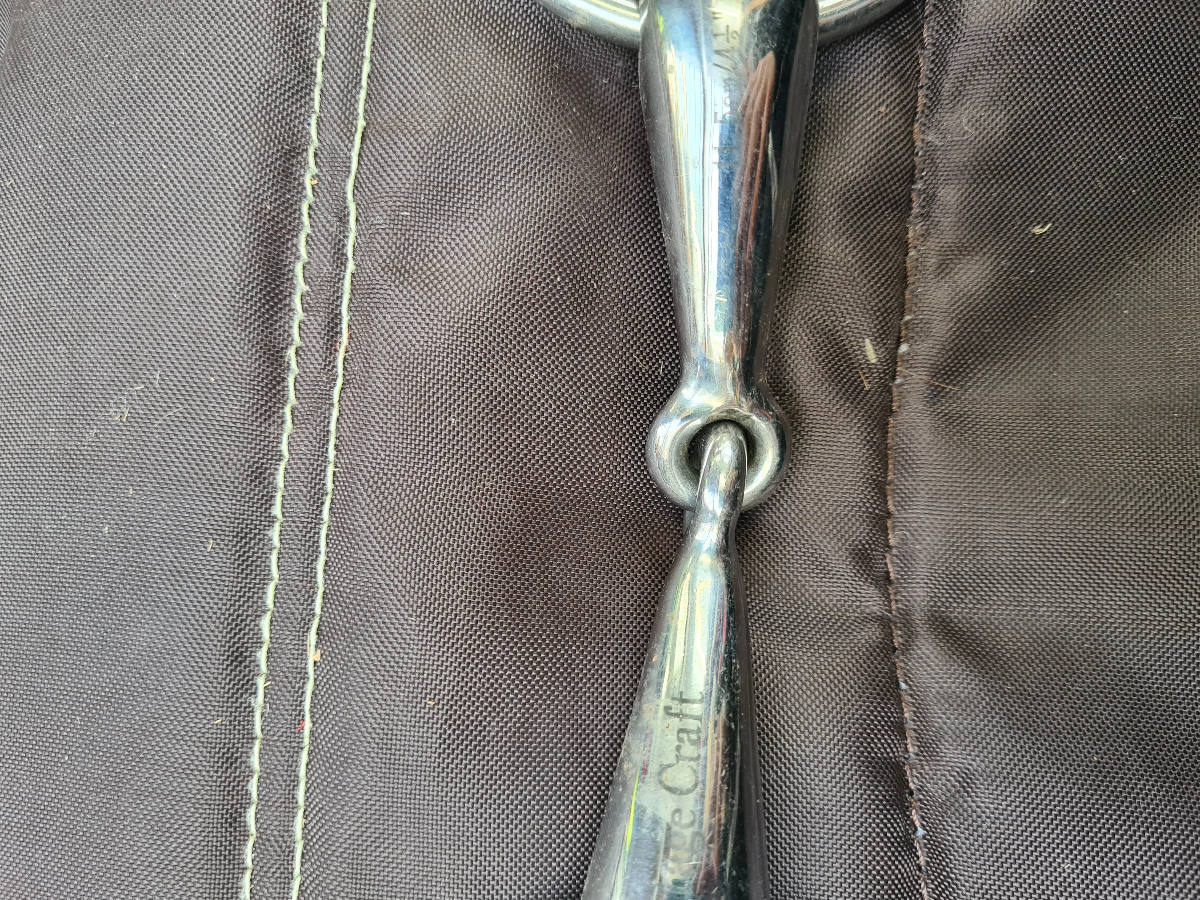 Used 4-1/4" loose ring eggbutt snaffle FREE POSTAGE☆