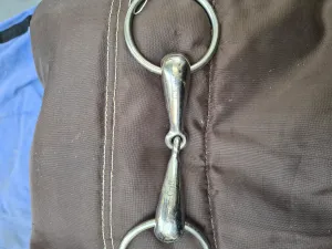 Used 4-1/4" loose ring eggbutt snaffle FREE POSTAGE☆