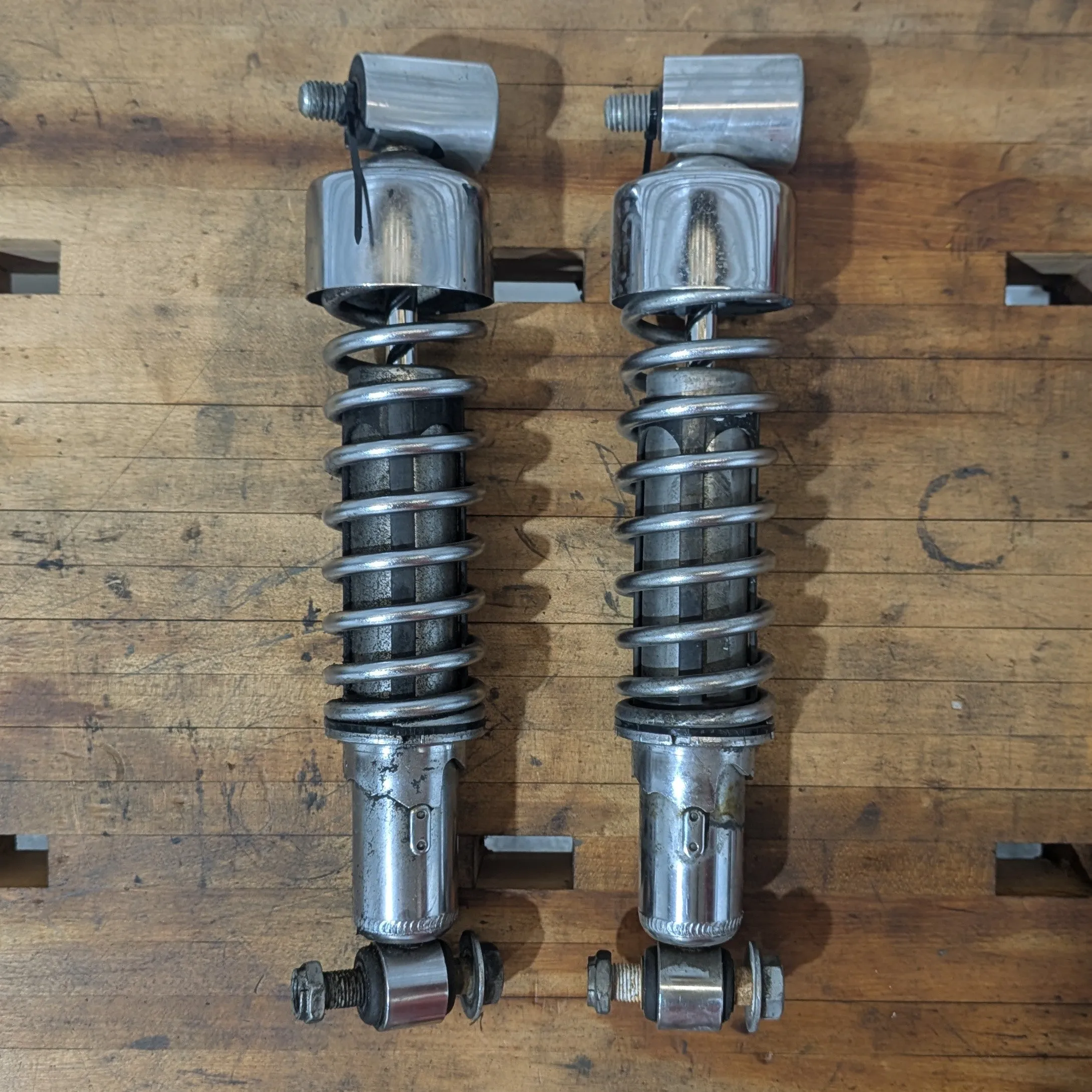 USED - Sportster Rear Shocks - 79-03 - Chrome