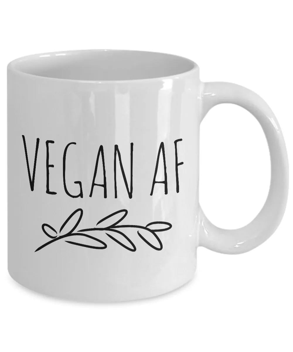 Vegan AF 11 oz. Ceramic Coffee Cup