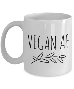 Vegan AF 11 oz. Ceramic Coffee Cup