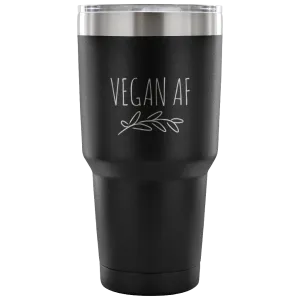 Vegan AF Tumbler Double Wall Vacuum Insulated Hot & Cold Travel Cup 30oz BPA Free