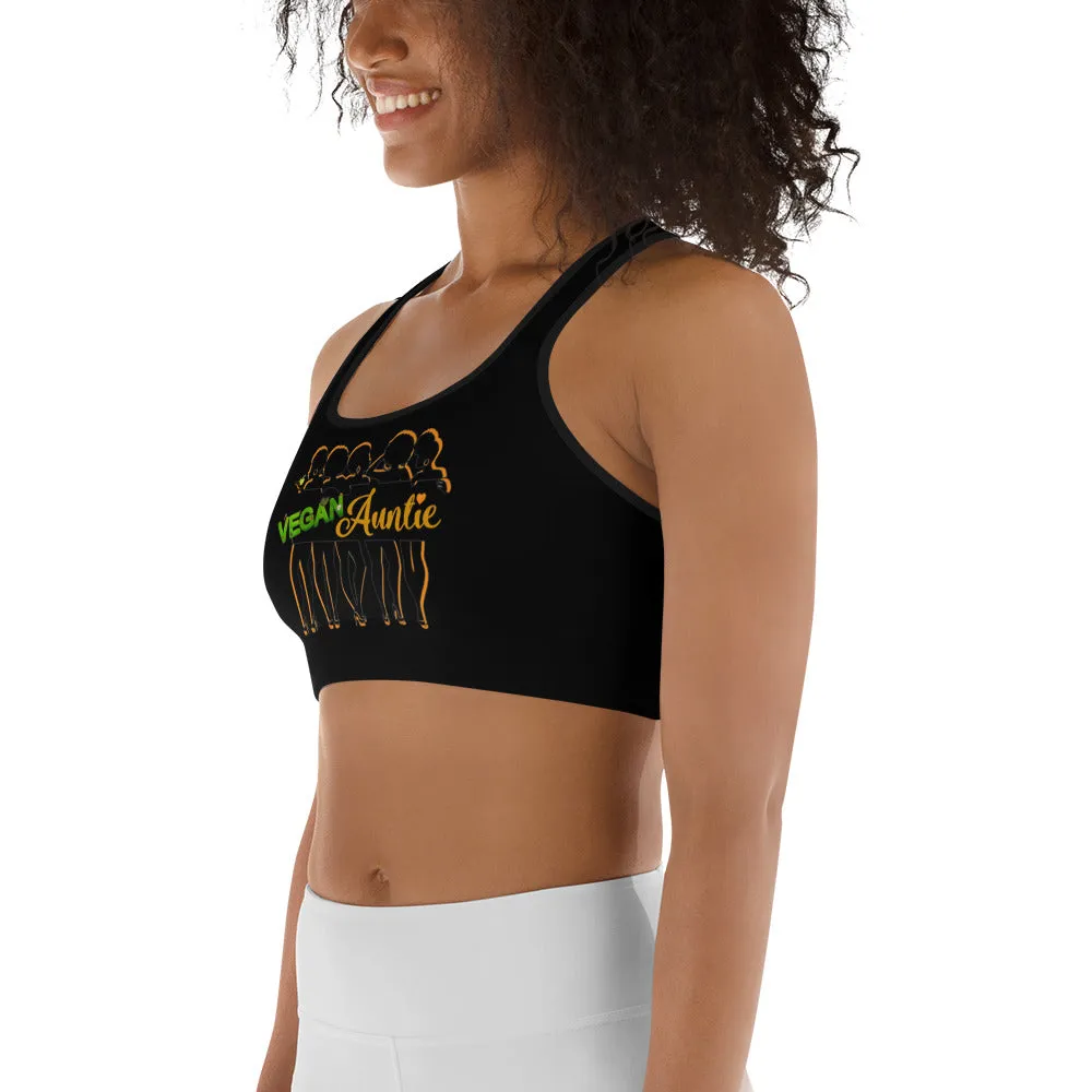 Vegan Auntie Sports bra (black)