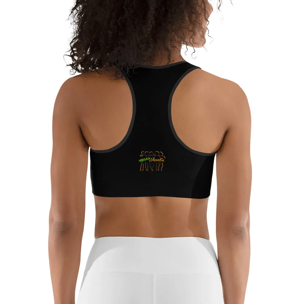 Vegan Auntie Sports bra (black)