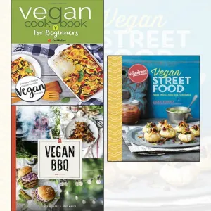 Vegan Cookbook For Beginners[Paperback],Vegan BBQ,Vegan Street Food 3 Books Collection Set