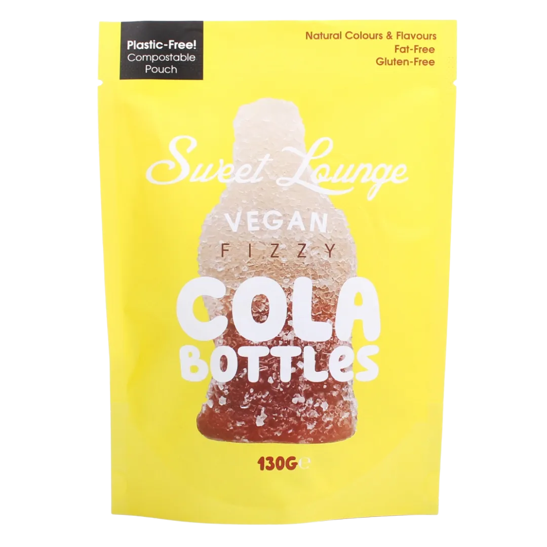 Vegan Fizzy Cola Bottles Sharing Pouch 8 x 130g