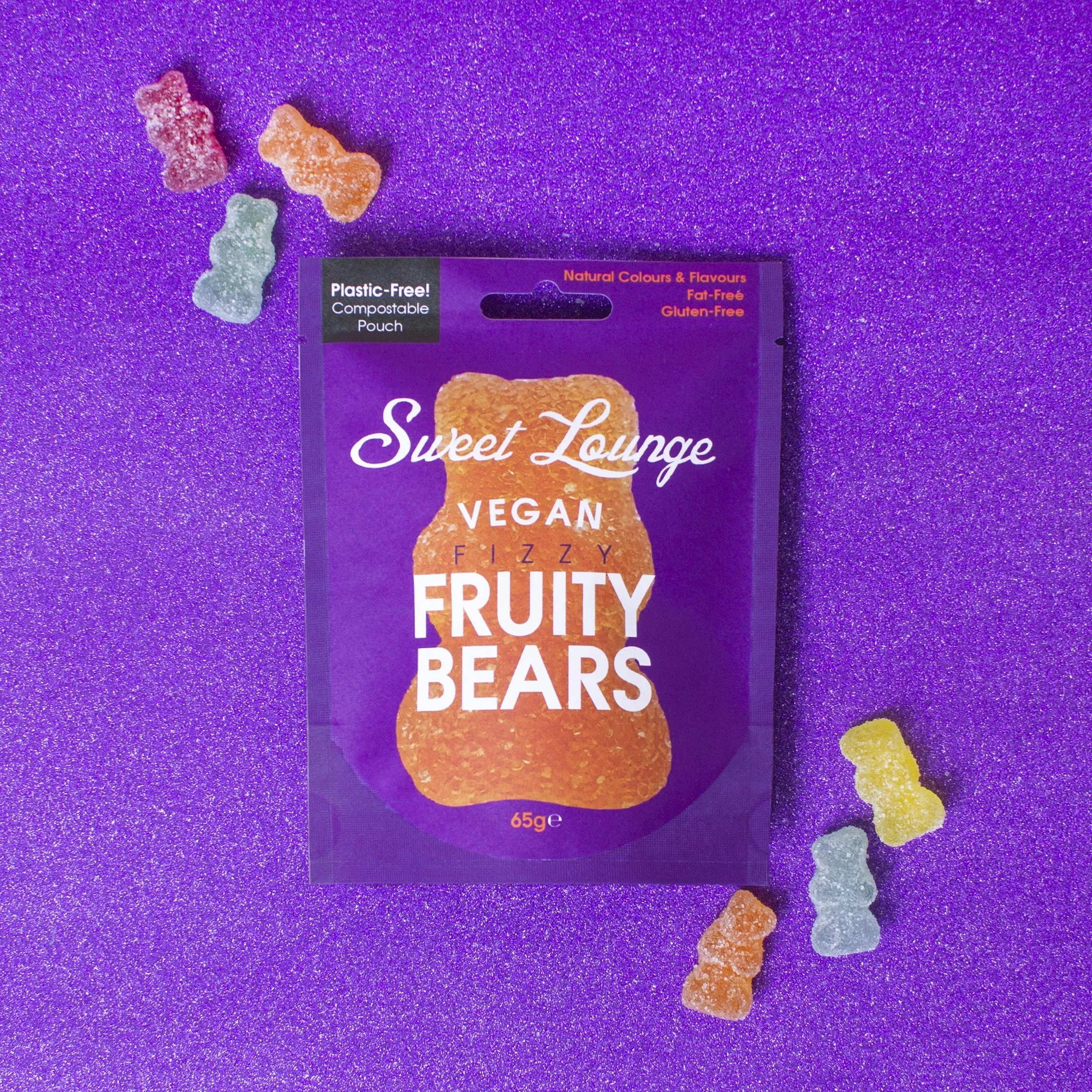 Vegan Fizzy Fruity Bears Pouch 10 x 65g
