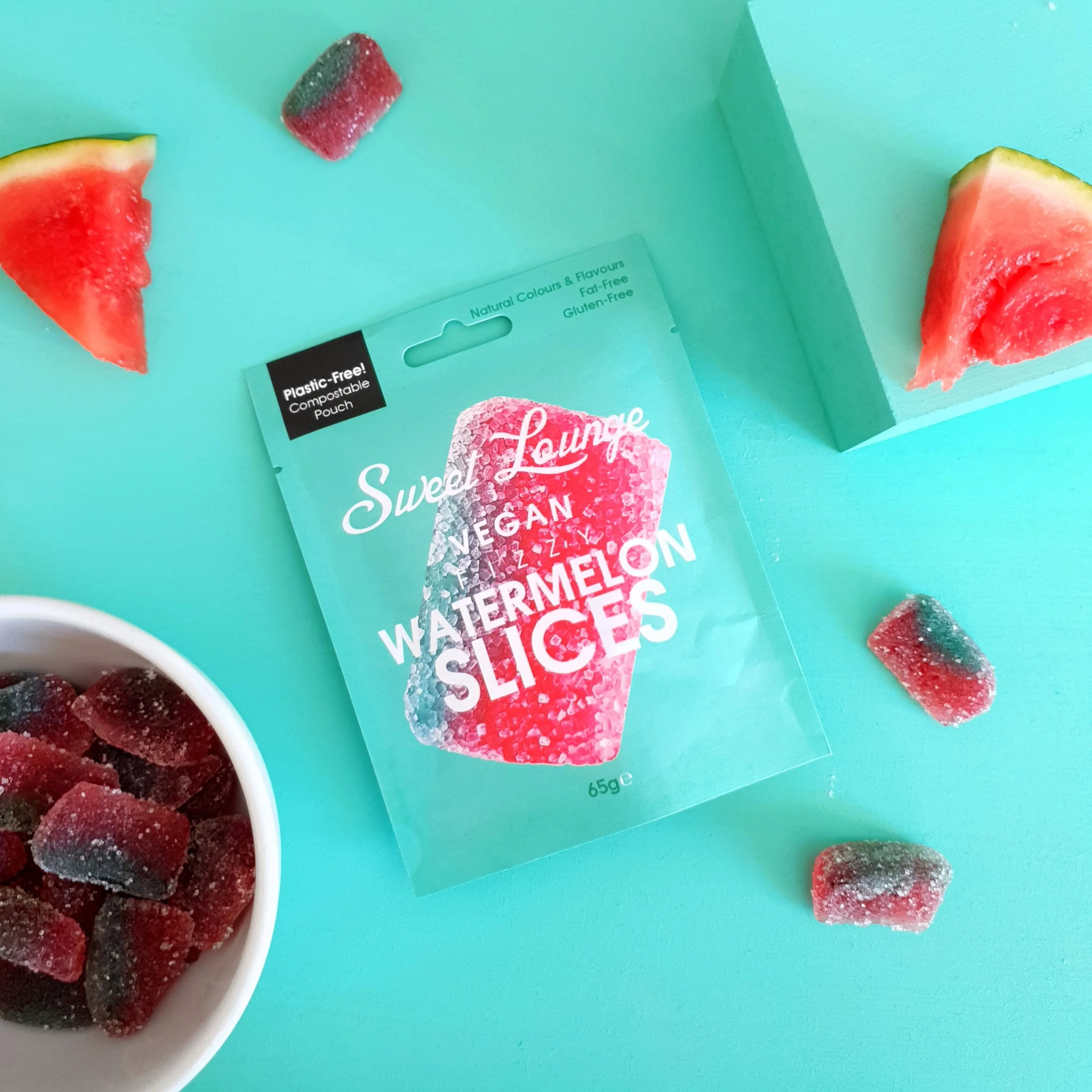 Vegan Fizzy Watermelon Slices 10 x 65g
