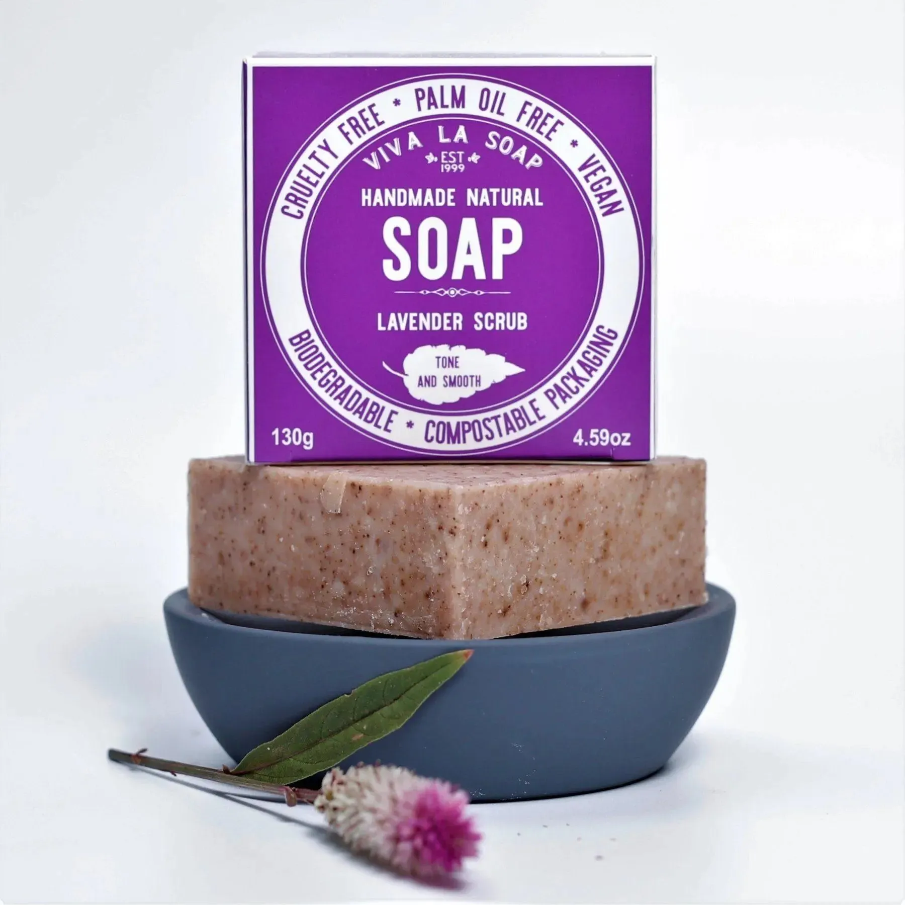 Vegan Lavender Scrub Soap