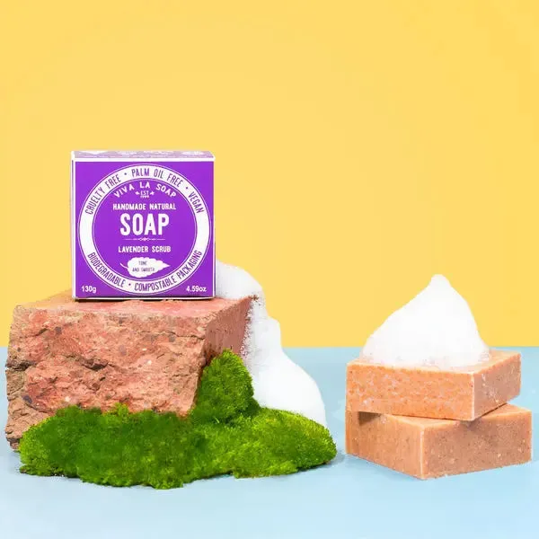 Vegan Lavender Scrub Soap