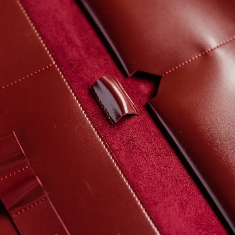 Vegan Leather iPad Pro Case Purse Organizer (Handmade)