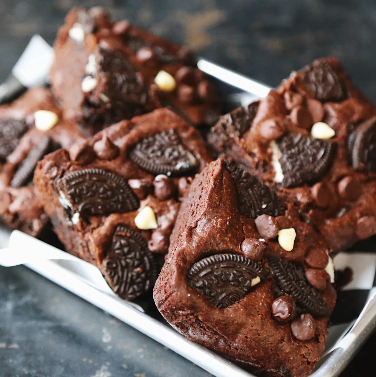 Vegan Oreo Brownies