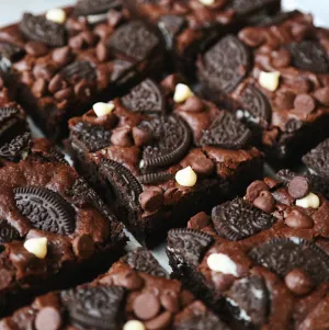 Vegan Oreo Brownies