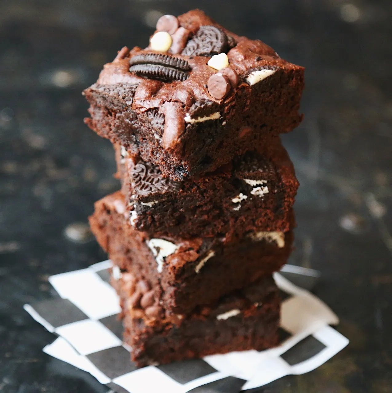 Vegan Oreo Brownies