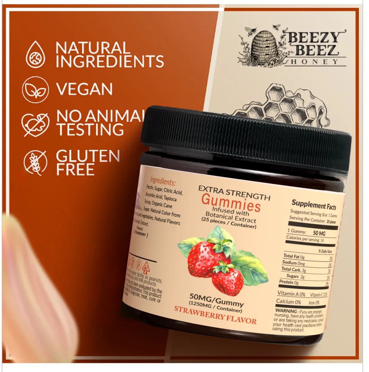 Vegan Strawberry Gummies