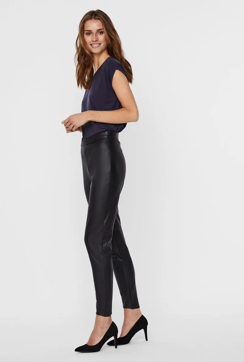 VERO MODA JANNI PU LEGGING