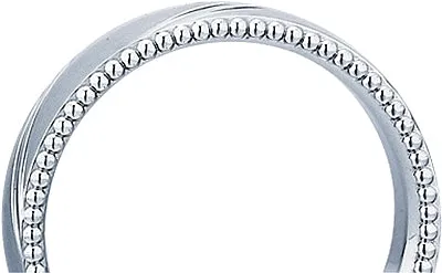 Verragio Men's Beaded Wedding Band-6mm