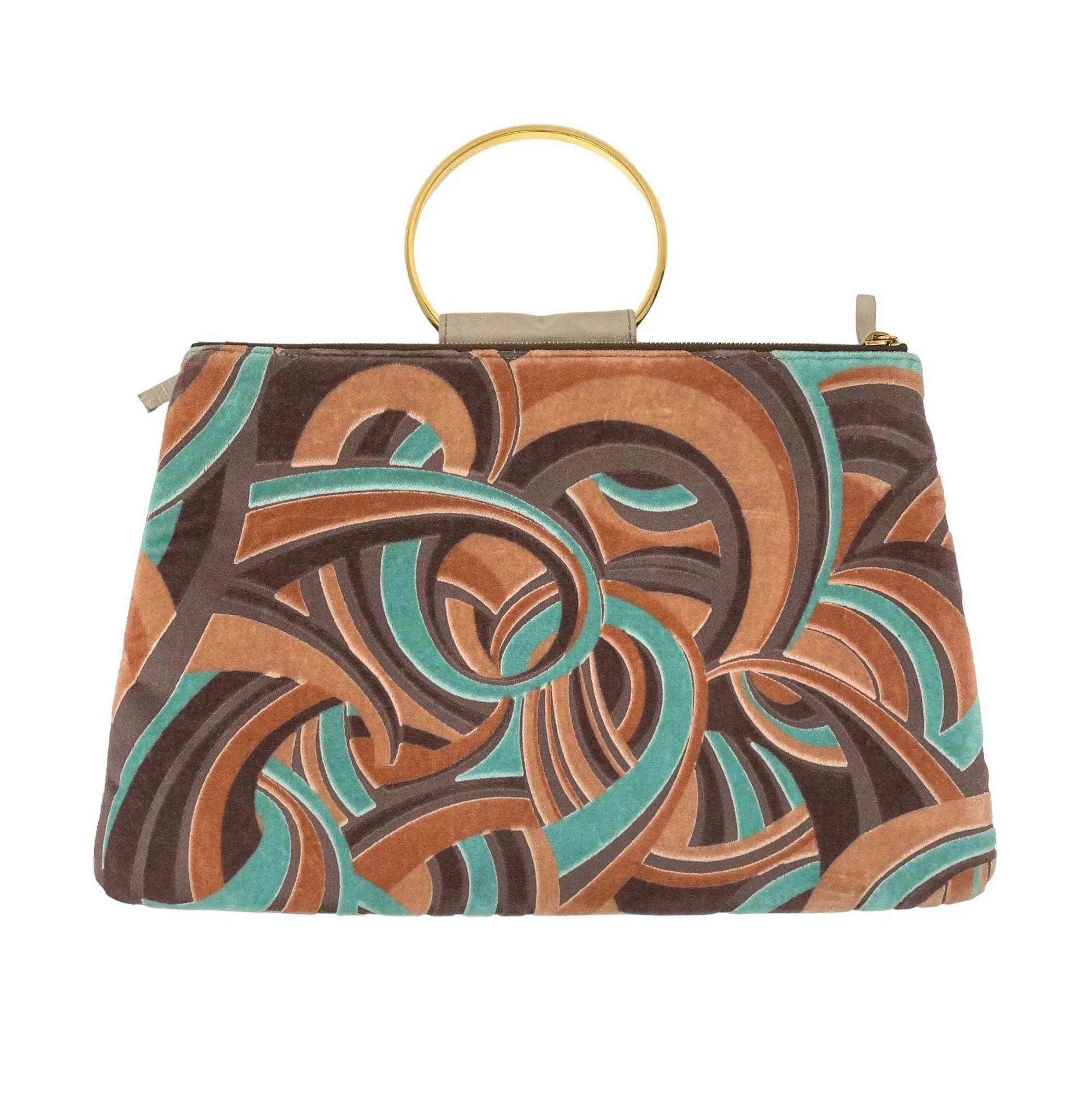 Versace Mod Velvet Ring Handle Bag