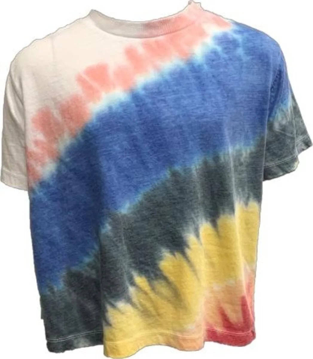 Vintage Havana Electric Diagonal Tie Dye Tee