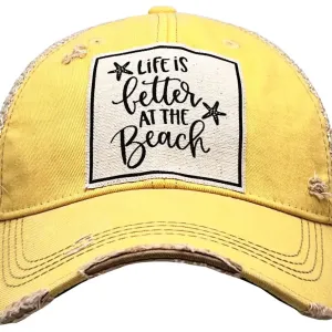 Vintage Trucker Baseball Hat “Life is Better at the Beach”