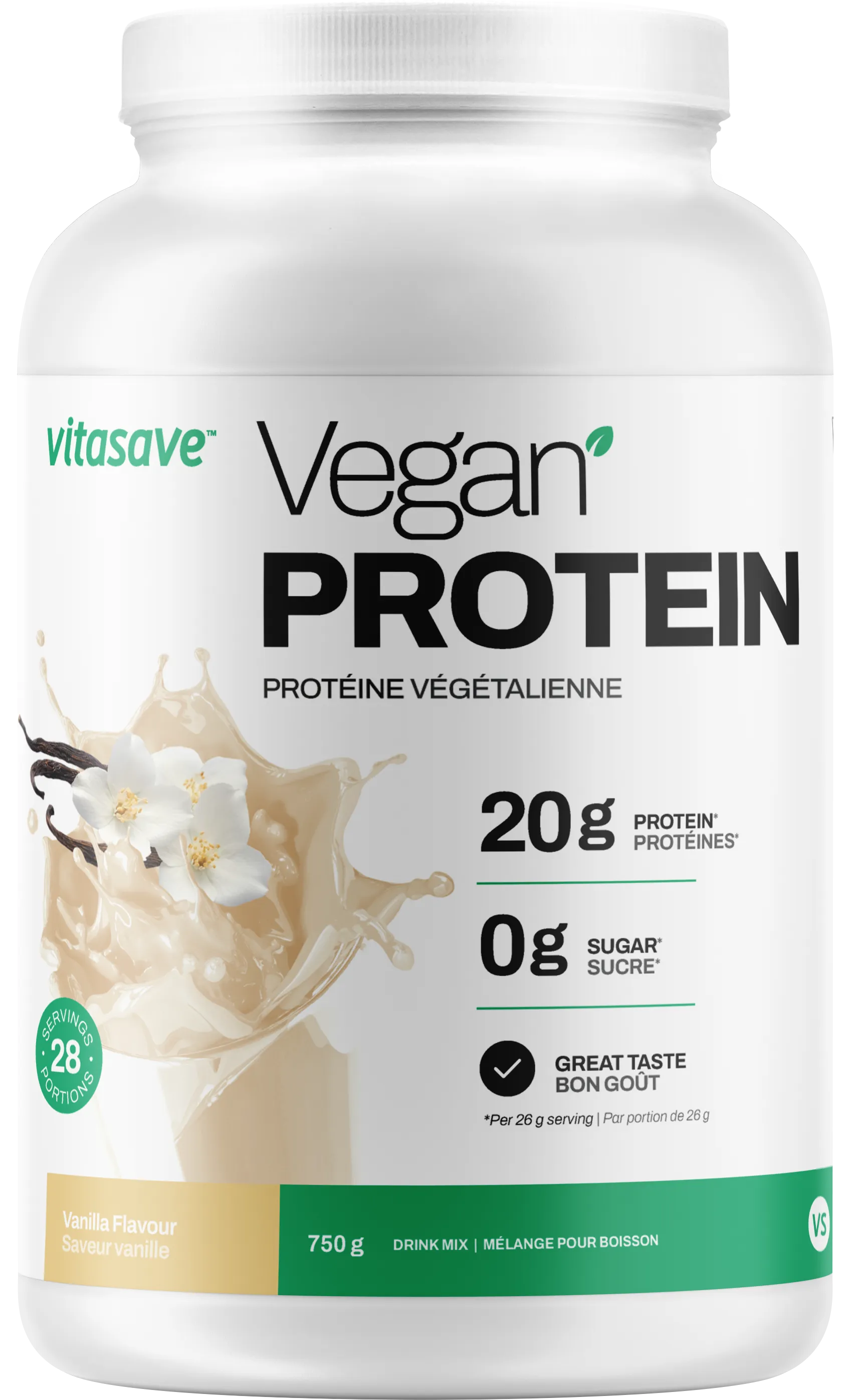 Vitasave Vegan Protein - Vanilla (750 G)