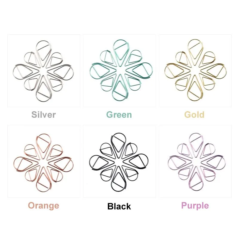 Water Drop Paper Clips