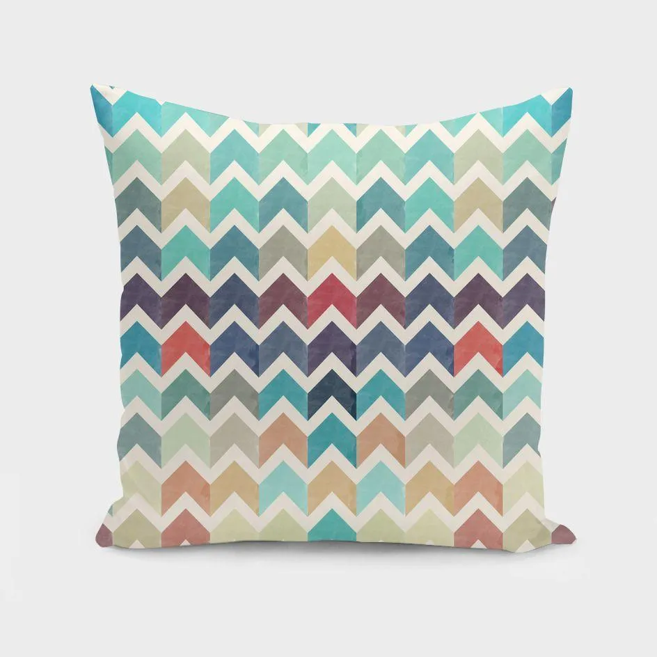 Watercolor Chevron Pattern II Pillow & Pillow Case