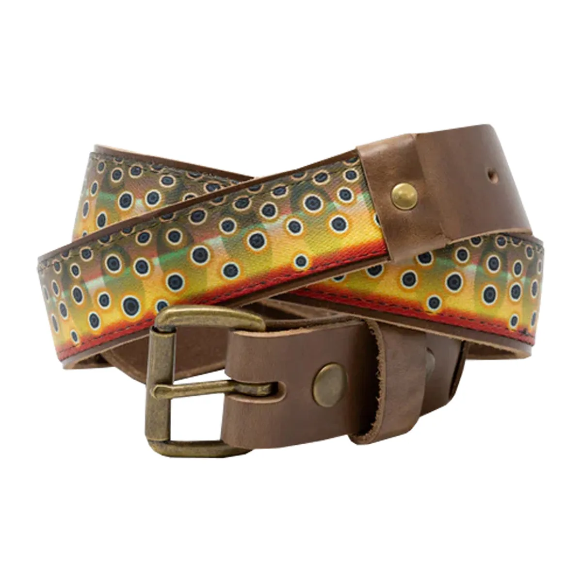 Whiskey Leatherworks Cutthroat Trout Belt