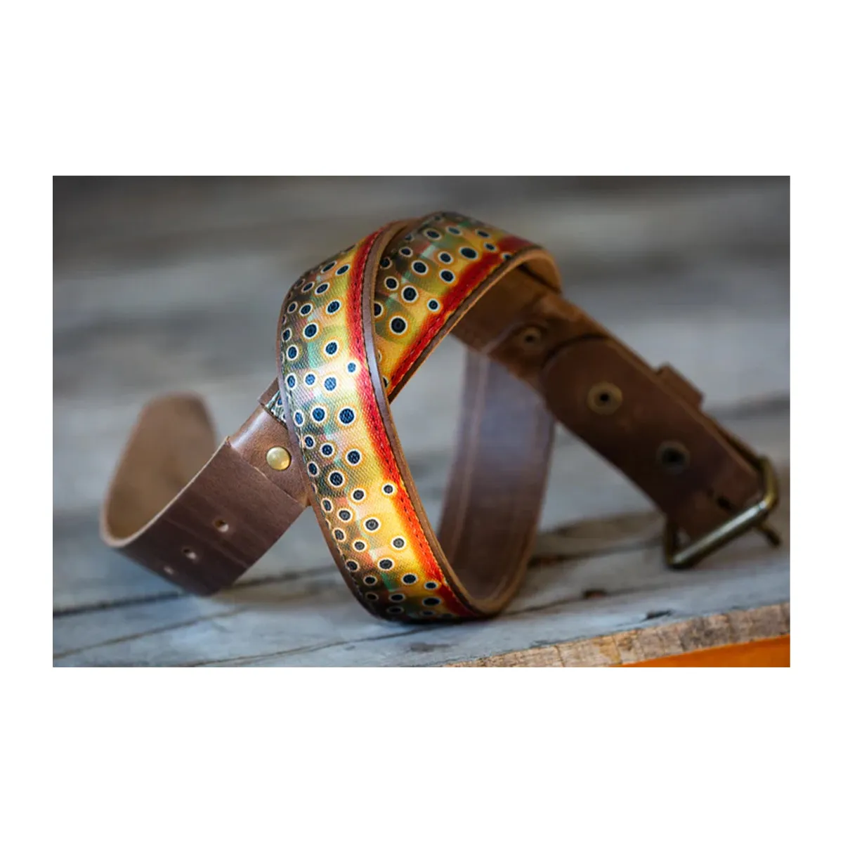 Whiskey Leatherworks Cutthroat Trout Belt