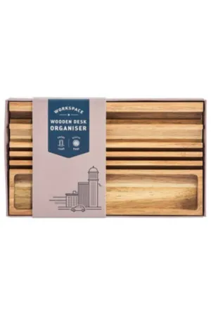 Wooden Desk Organizer