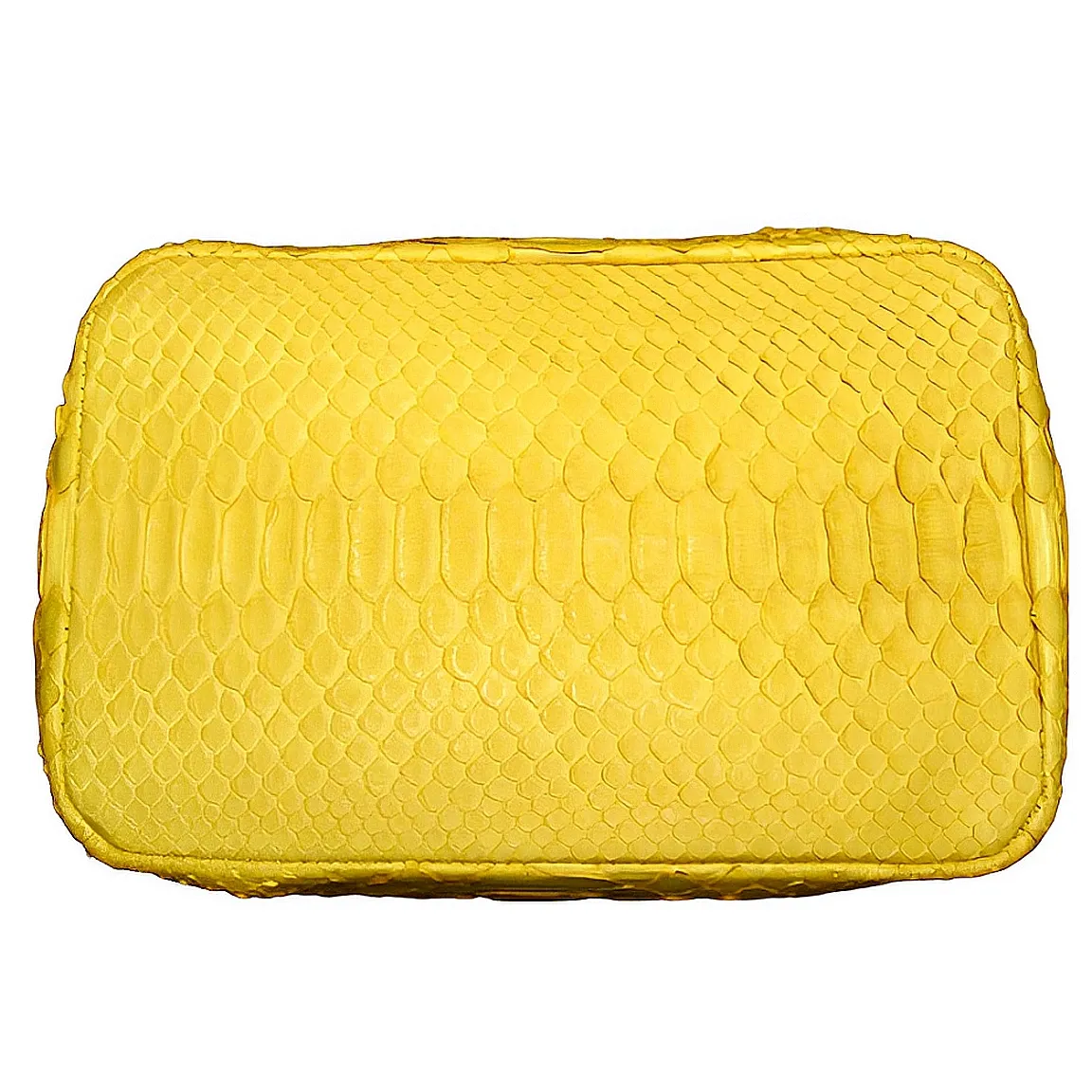 Yellow Stonewashed Bucket Bag
