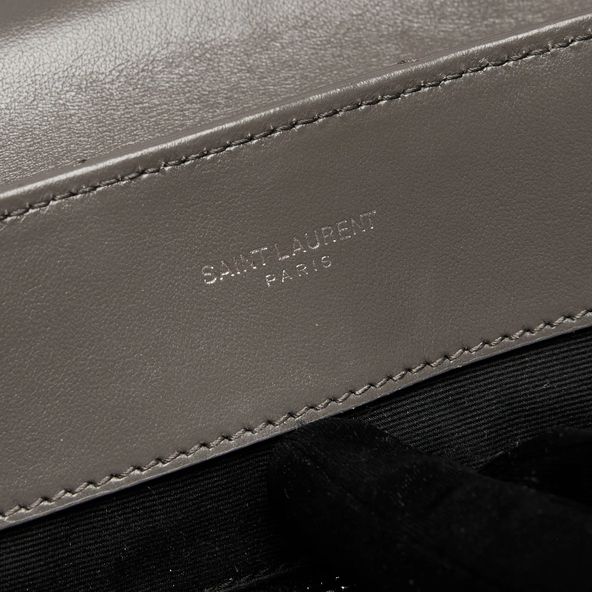 YSL Medium Lou Lou Grey Hand Bag