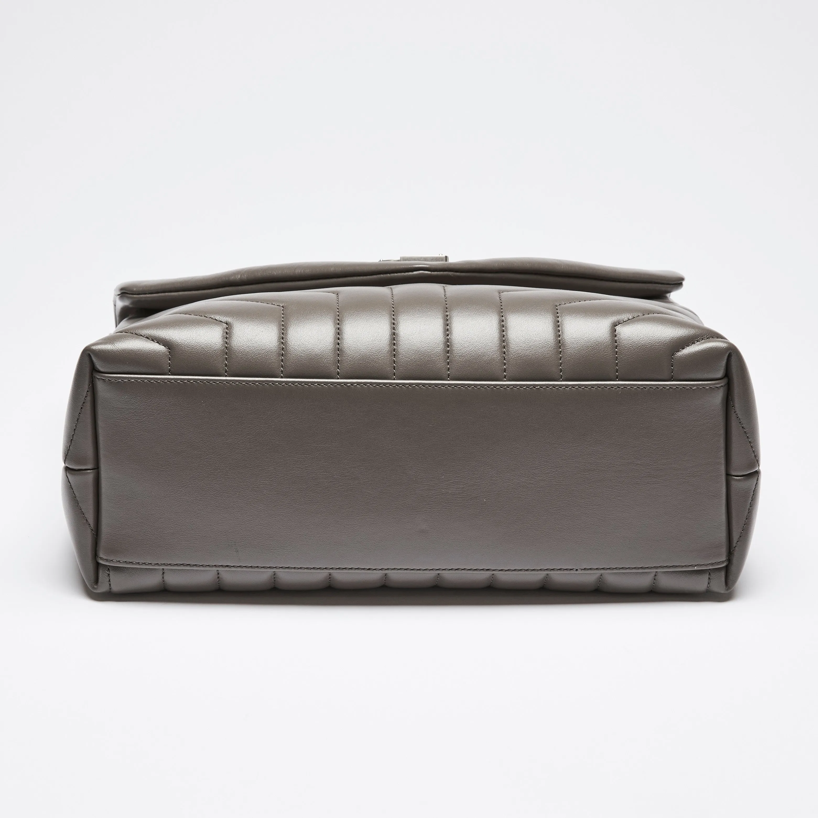 YSL Medium Lou Lou Grey Hand Bag