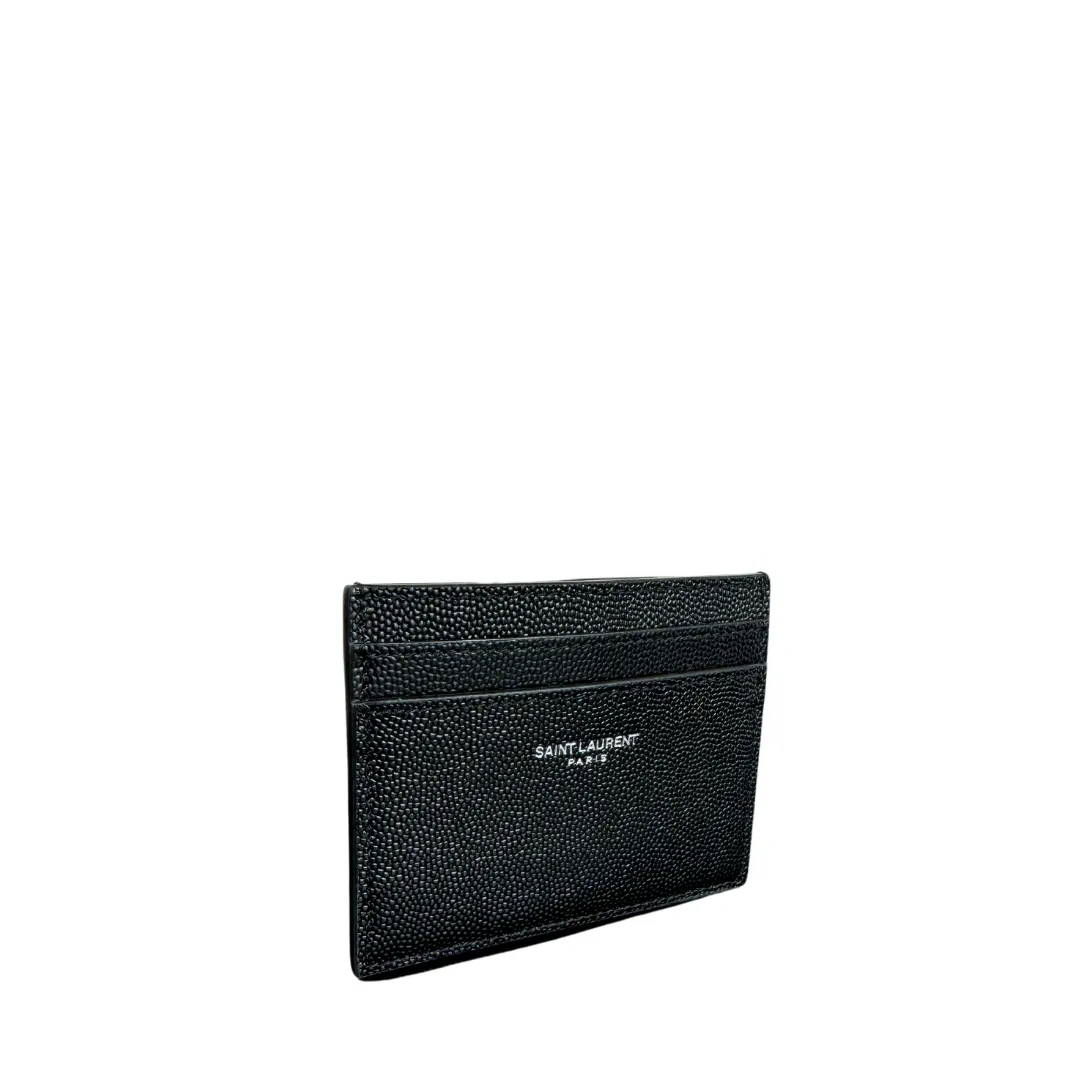 YSL Paris Card Case - Black