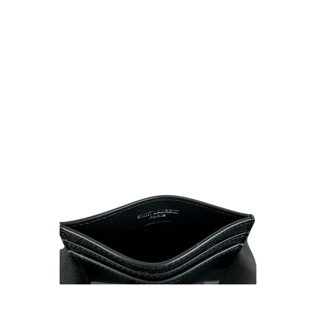 YSL Paris Card Case - Black